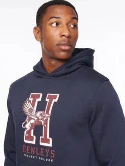Belton Hoodie Navy by Henley