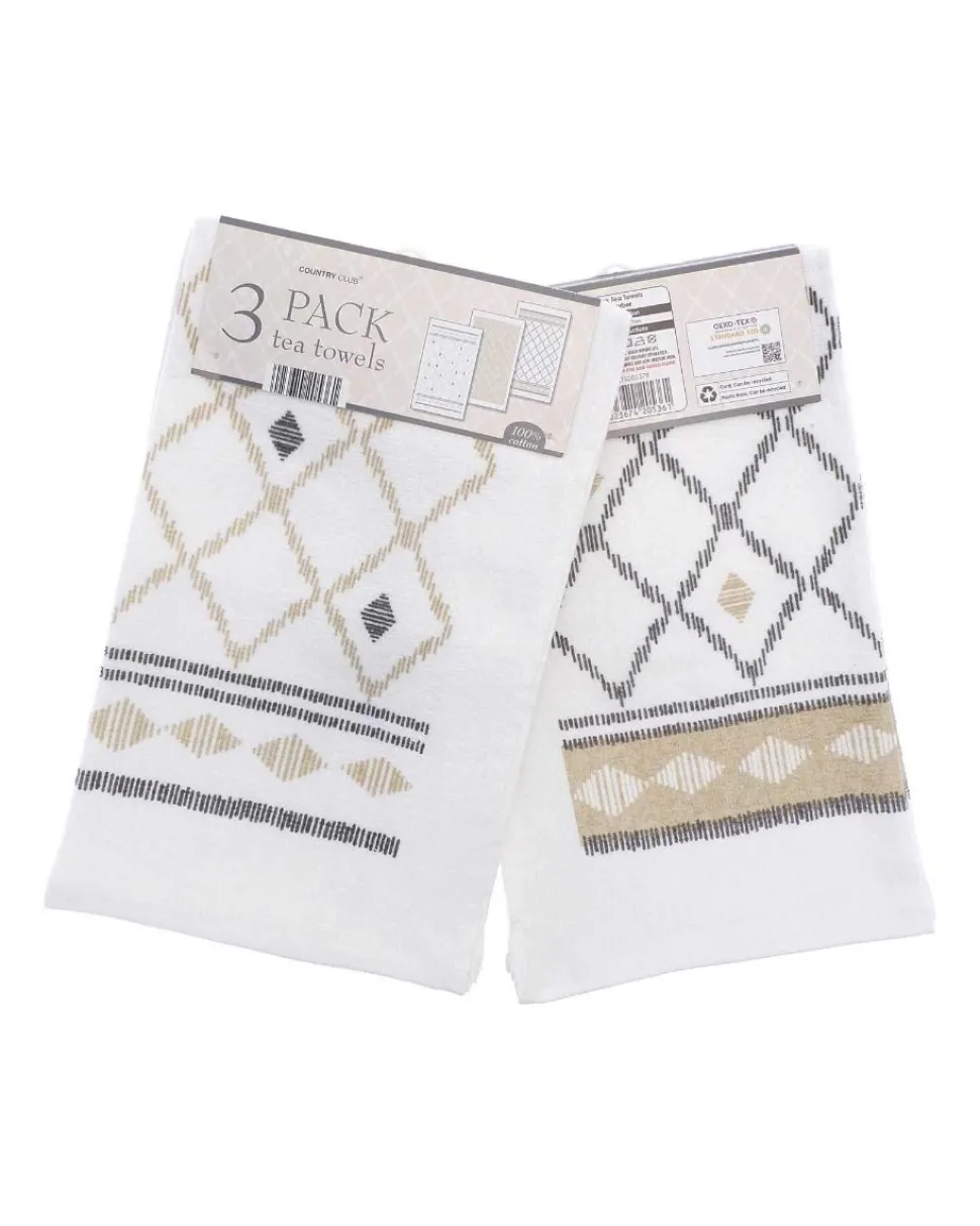 Berber Design 3 Pack Tea Towel