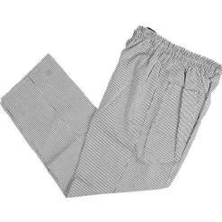 Black & White Small Check Chef Trousers