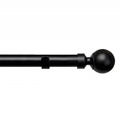 Black Ball Curtain Pole 25/28mm