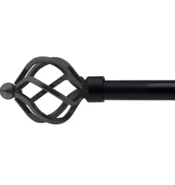 Black Cage Curtain Pole 25/28mm