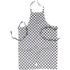 Black Check Bib Apron 103-028