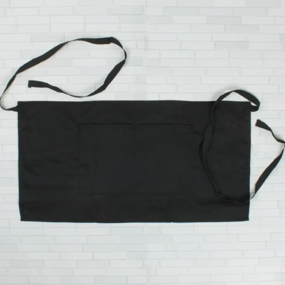 Black Short Pocket Apron 103-002