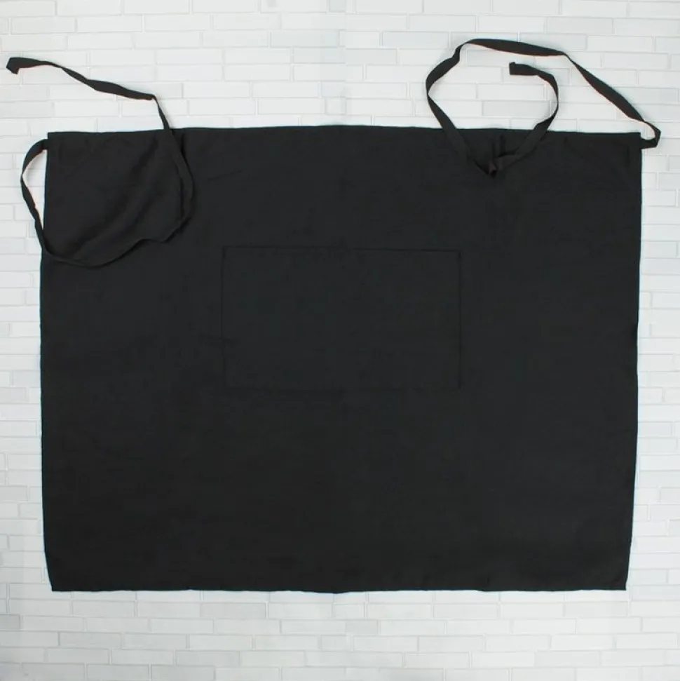 Black Waist Apron With Pocket 103-016