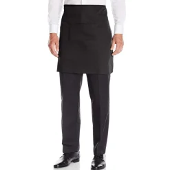 Black Waist Apron With Pocket 103-016