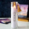 Blackberry Tube Candle with Amethyst Crystals