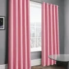 Blackout Curtains Eyelet Stars Pink