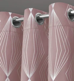 Blackout Curtains Onyx Blush Pink by Velosso
