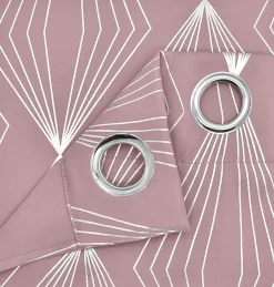 Blackout Curtains Onyx Blush Pink by Velosso