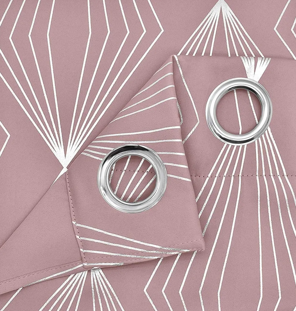 Blackout Curtains Onyx Blush Pink by Velosso