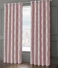 Blackout Curtains Onyx Blush Pink by Velosso