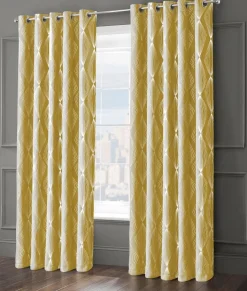 Blackout Curtains Onyx Ochre by Velosso
