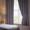 Blackout Curtains Stars Tape Top Grey