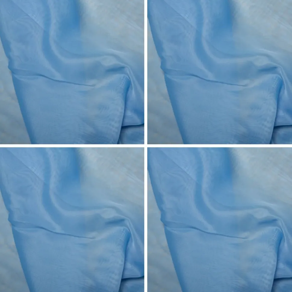 Blue Voile Fabric (C1809) by the Metre - 150cm Wide