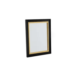 Bohome Black & Gold Framed Mirror