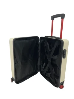 Bordlite 20" Lightweight Wheel Suitcase White