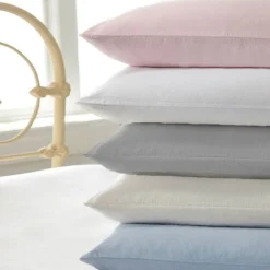 Brushed Cotton Flannelette Pillowcase Pair by Lewis