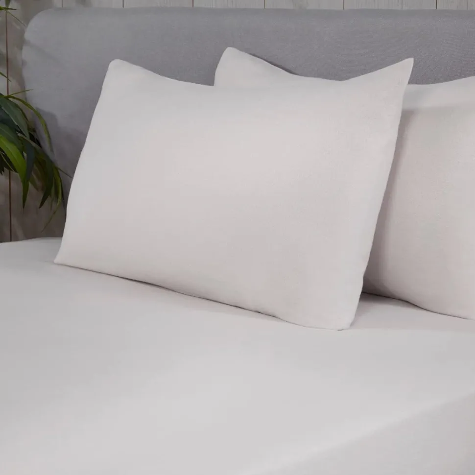 Brushed Cotton Flat Sheets White by Sleepdown