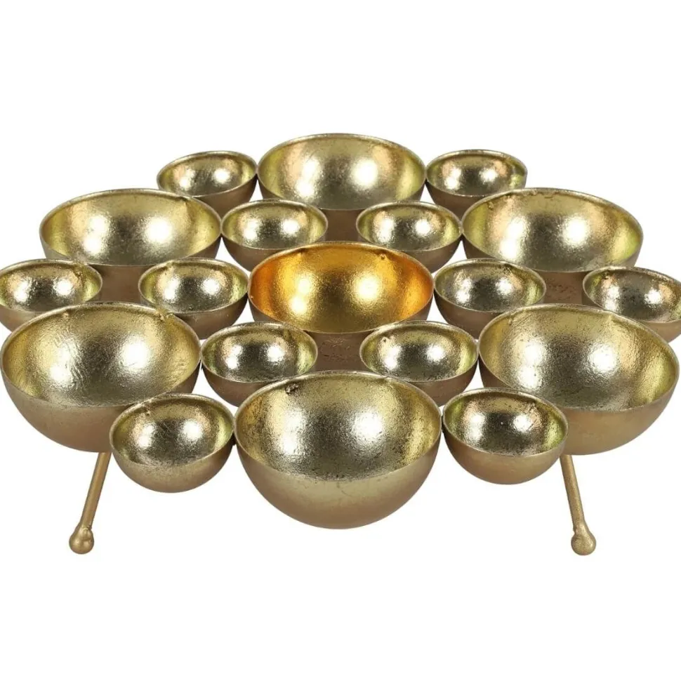 Bubble Gold Tealight Holder