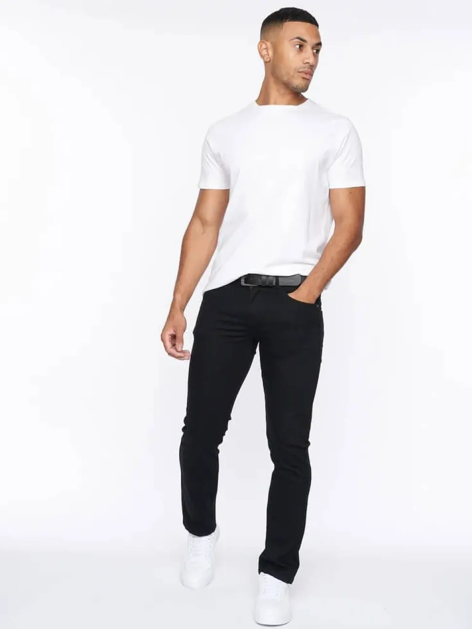 Cadman Straight Jeans Black Wash by Crosshatch