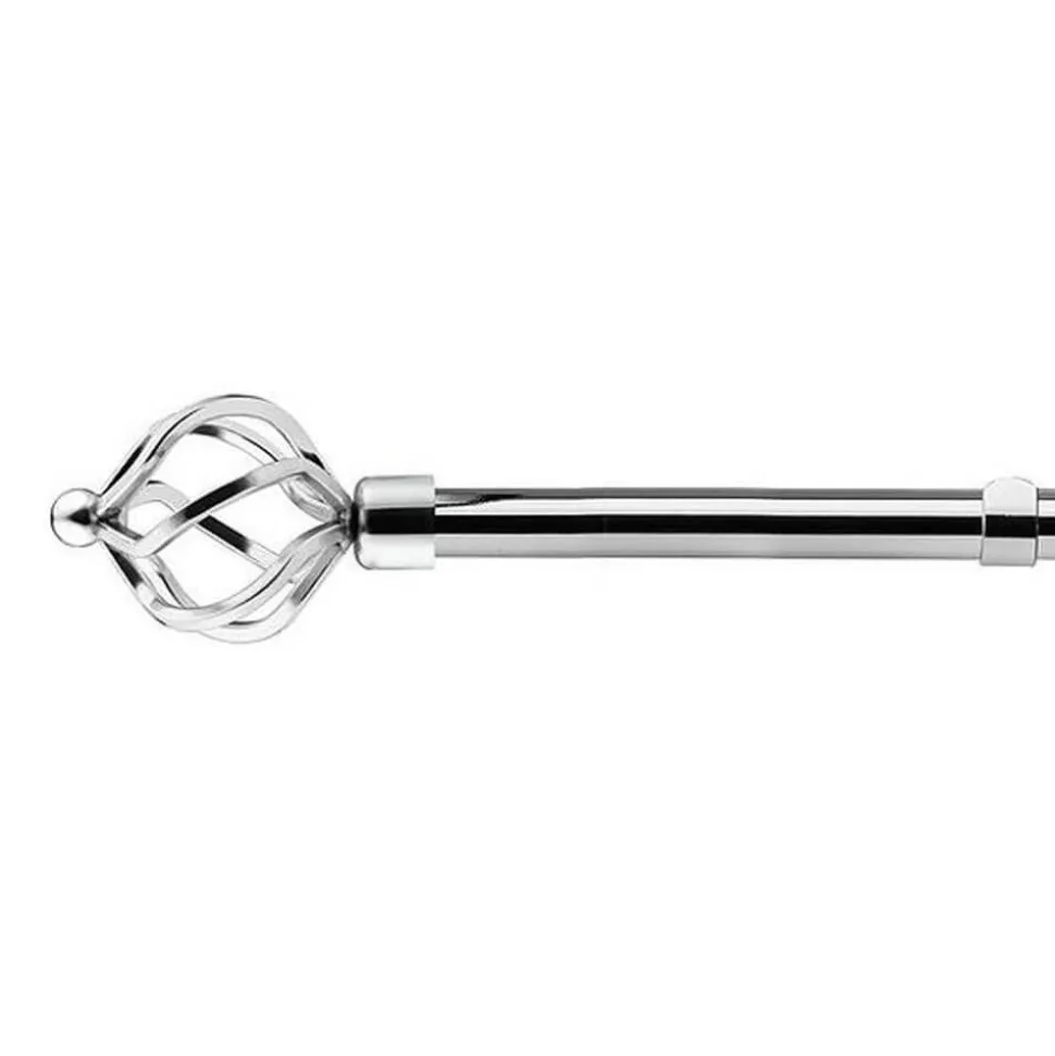 Cage Chrome Curtain Pole 16/19mm
