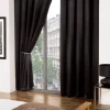Cali Black Blackout Eyelet Readymade Curtains