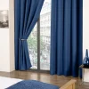 Cali Navy Blackout Eyelet Readymade Curtains