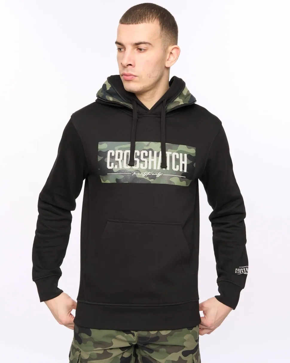 Camtort Hoodie Black by Crosshatch