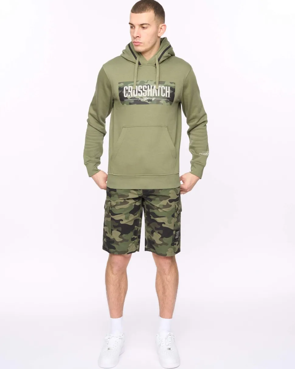 Camtort Hoodie Olive by Crosshatch