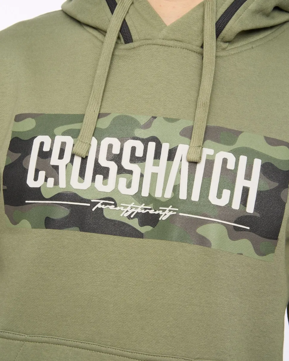 Camtort Hoodie Olive by Crosshatch