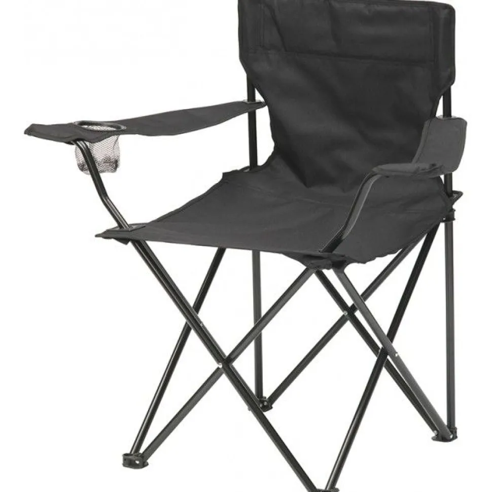 Canvas Chair With Arms Black