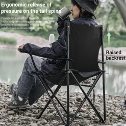 Canvas Chair With Arms Black