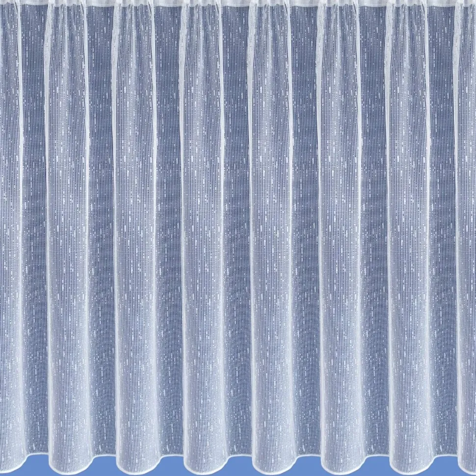 Capri White Net Curtains - Price by the Metre