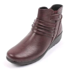 Cara Women's Comfort Walk Boots Wine
