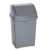 Casa 8 Litre Swing Bin Silver