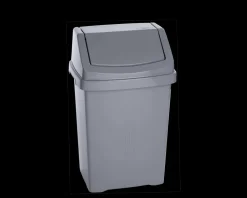Casa 25 Litre Swing Bin Silver