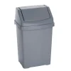 Casa 50 Litre Swing Bin Silver