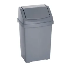 Casa 50 Litre Swing Bin Silver