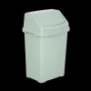 Casa 25 Litre Swing Bin Silver Sage
