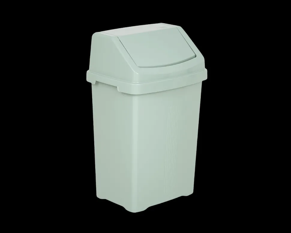 Casa 25 Litre Swing Bin Silver Sage