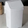 Casa 8 Litre Swing Bin White