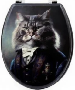 Cat Printed Toilet Seat