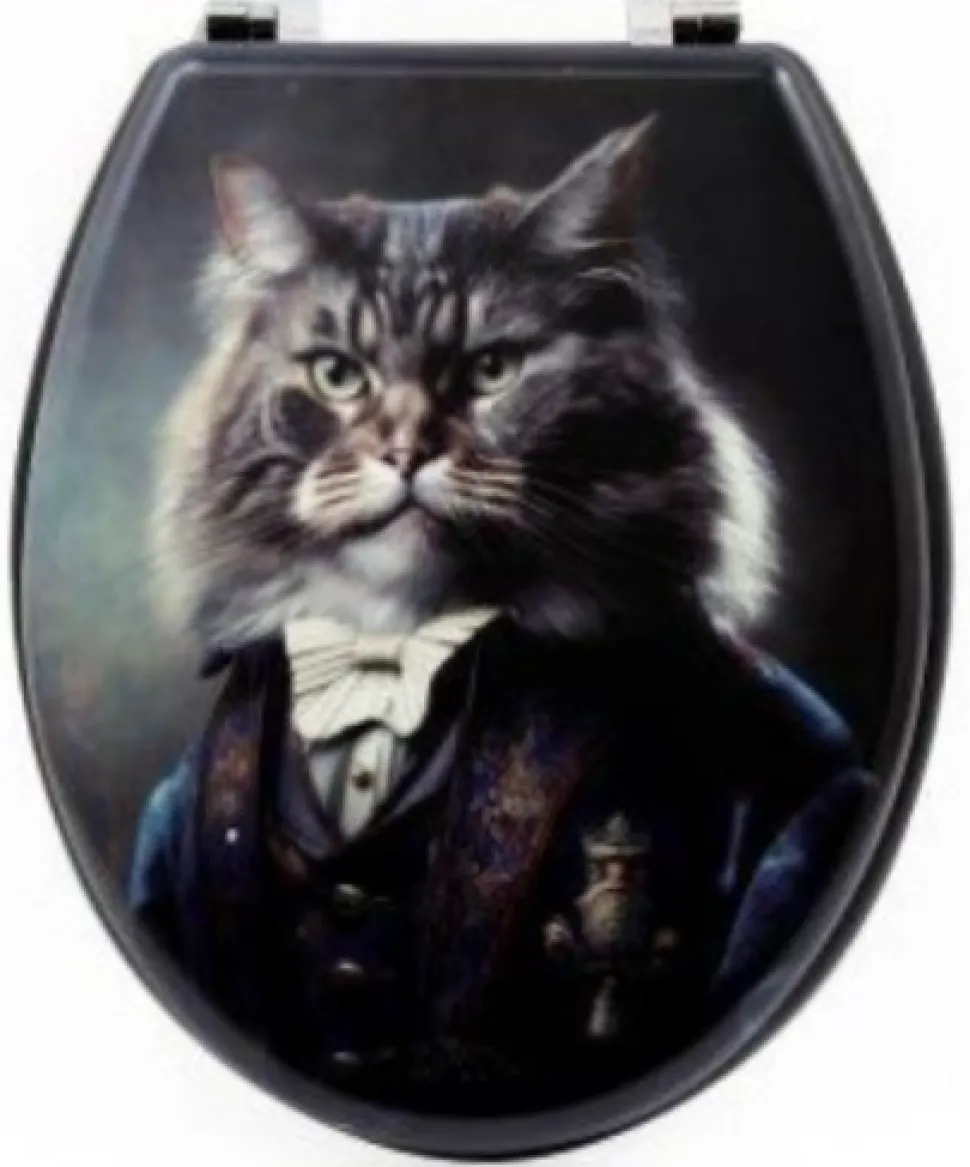 Cat Printed Toilet Seat