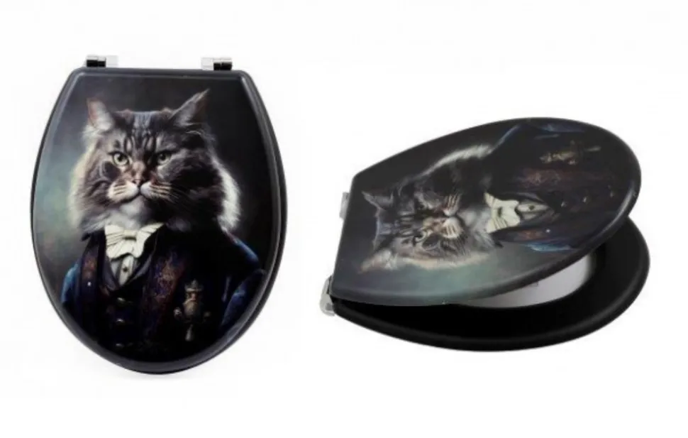 Cat Printed Toilet Seat