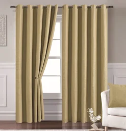 Cavendish Eyelet Readymade Curtains Green