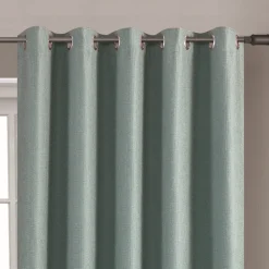 Cavendish Eyelet Readymade Curtains Teal 66x72