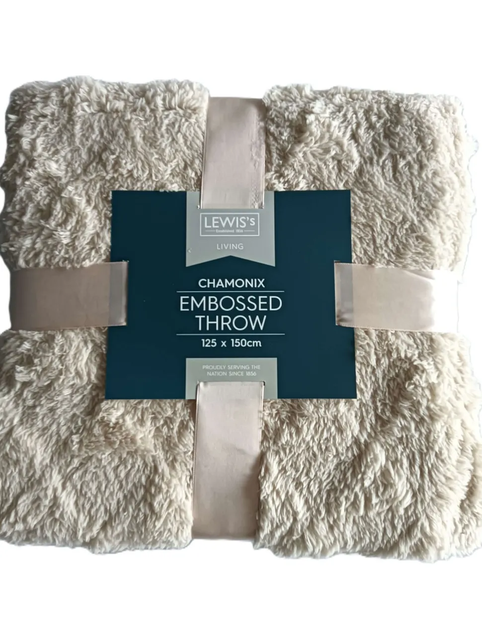 Chamonix Embossed Throw Natural