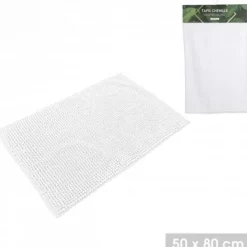 Chenille Bathmat White 50x80cm