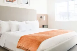 Chenille Throw Burnt Orange