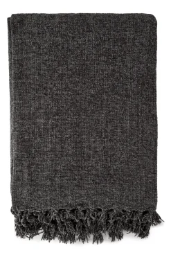 Chenille Throw Charcoal
